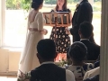 Asian Wedding at Nonsuch Mansion Ewell : Couple make their vows