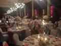London Toastmaster at the British Wedding Awards 2018 : Tables ready in William Gladstone’s library where the walls are lined with 30,000 replica books from this four-time Prime Minister’s original personal collection
