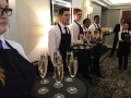 Reception drinks at the Berkeley hotel