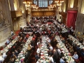 London Toastmaster at Guildhall Christmas Lunches 2017 : People eating Christmas lunch