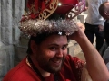 London Toastmaster at Guildhall Christmas Lunches 2017 : a Santa and Sleigh hat