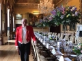 Master of Ceremonies at Private Dinner Brocket Hall 2018 : In the iconic ballroom with its beautiful dining table impeccably dressed