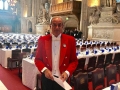 Royal Navy 150th Anniversary of the Introduction of Artificers : Checking the Great Hall ready to receive its guests