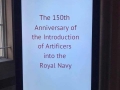 Royal Navy 150th Anniversary of the Introduction of Artificers: Sign