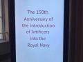 Royal Navy 150th Anniversary of the Introduction of Artificers: Sign