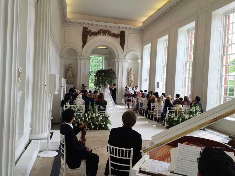 Wedding Toastmaster at Kensington Palace's Orangery London 01