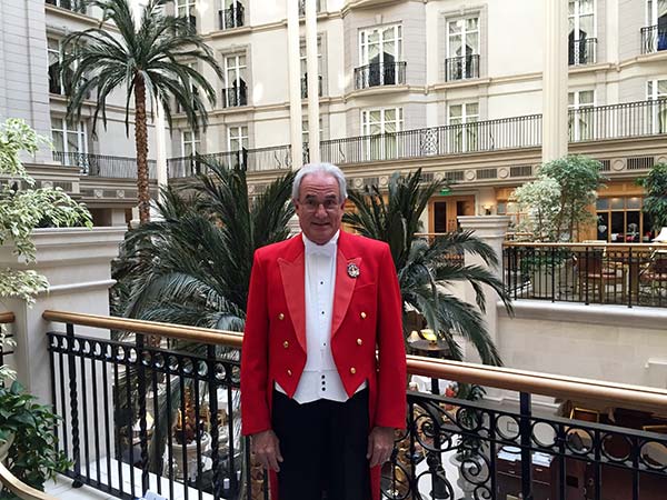 Richard Birtchnell Toastmaster and Master of Cermonies at Mezzanine of Landmark Hotel London