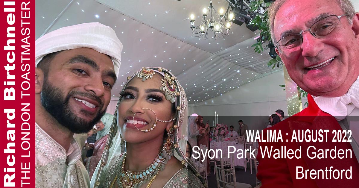 Walima Ceremony at Syon Park Walled Garden August 2022